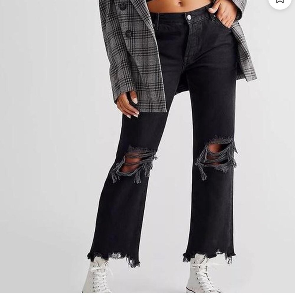 Free people black denim jeans!